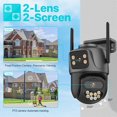 thumbnail image 2 of Outdoor Wireless Security IP Camera 4K 8MP HD Dual Lens External PTZ Camera Auto Tracking Street Surveillance Camera, 2 of 6