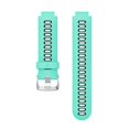 thumbnail image 4 of Correa de reloj de silicona para Garmin Forerunner 735XT 620 630 (negro + verde menta), 4 of 8