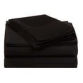thumbnail image 2 of Superior Egyptian Cotton 530 Thread Count Deep Pocket Sheet Set, Full Size, Black, 2 of 5