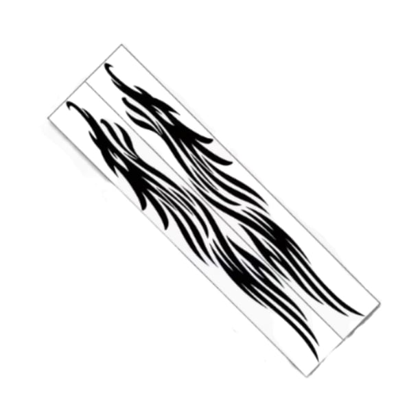 2 pegatinas para coche de 175 cm x 25 cm, para autocaravanas, carrocería y panel de carga. Negro
