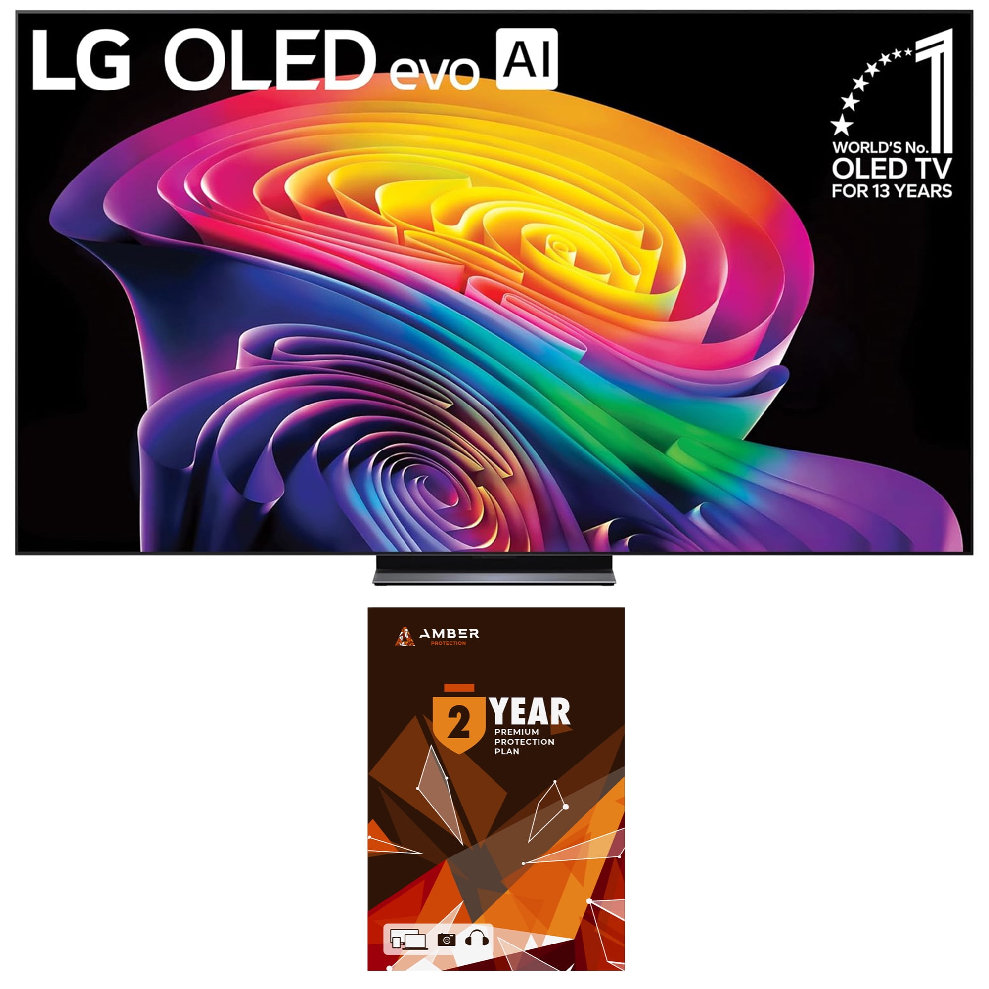 LG OLED77C6HUP 77 Inch Class OLED AI C6 4K Smart TV with 2 Year Amber Protection Plan (2026)