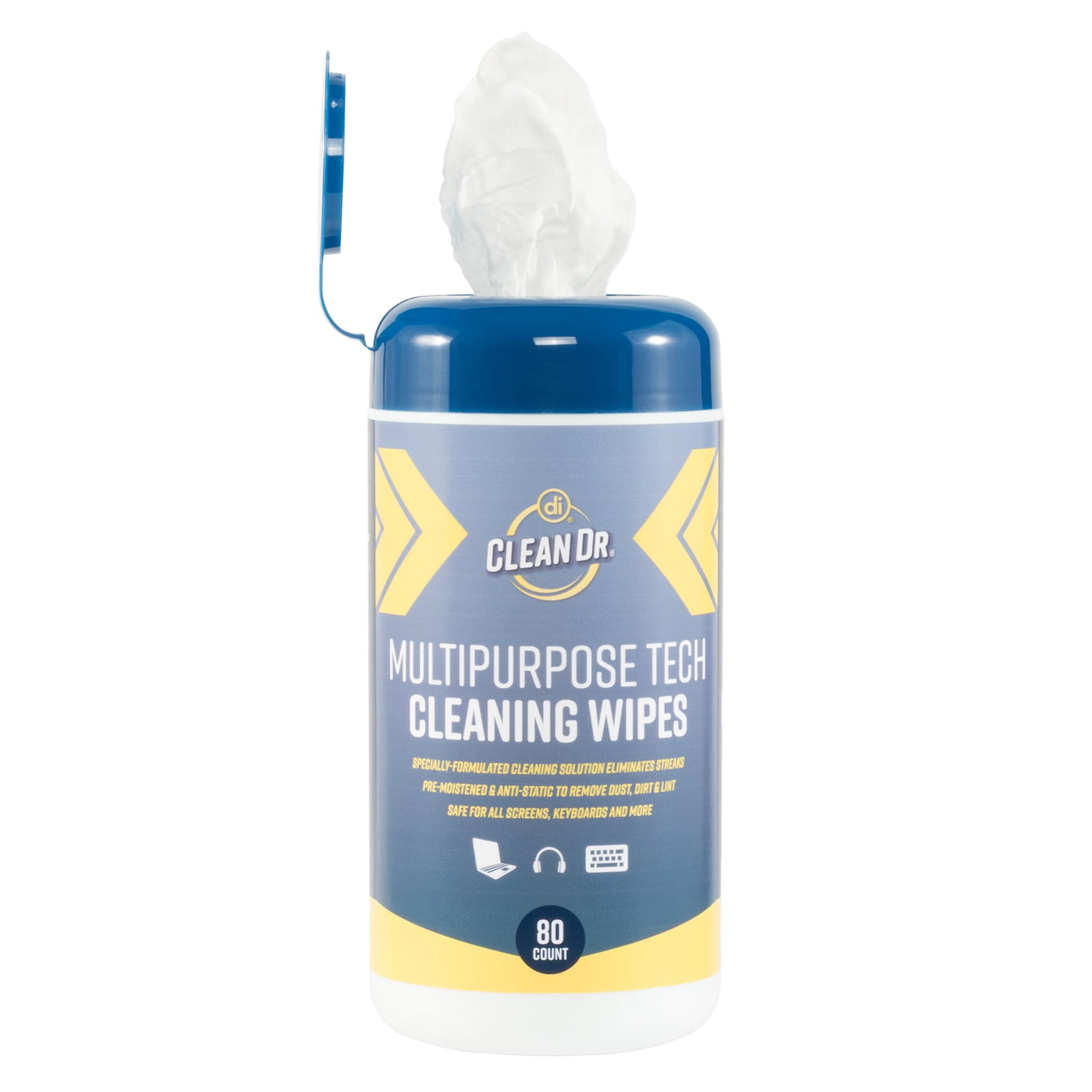 Digital Innovations CleanDr Multipurpose Tech Wipe 5.1 In. x 5.1 In. 80 Count