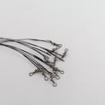 thumbnail image 1 of Yuarrent 10 Uds. De cables de línea de pesca, líderes de enclavamiento, aparejos de señuelos de pesca a presión, accesorios de equipo de Pescar Negro 12 cm 10 piezas, 1 of 6