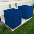 thumbnail image 3 of COVERS&ALL Air Conditioner Cover 18 Oz Waterproof - 100% Weather Resistant PVC Coated Outdoor Furniture AC Cover with Air Pockets & Drawstring for Snug Fit (24" W x 24" D x 22" H, Blue), 3 of 6