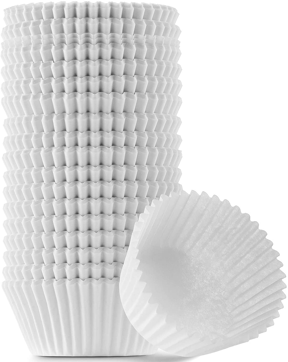 MontoPack White Cupcake Liners 400 Pack Standard Size Baking Cups