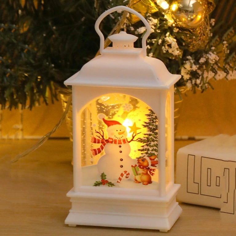 Christmas Lantern Light Decoration for Home Gift Suvenir Handmade Painted  Decor