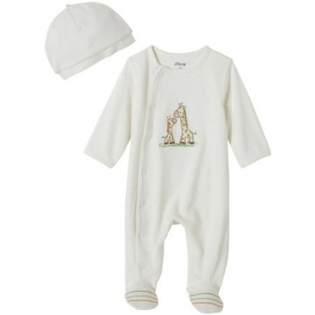 

Little Me Unisex Baby Giraffe Footie & Matching Hat 9M