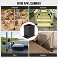 thumbnail image 6 of 4x4 Post Base, Heavy-Duty Post Bracket for Concrete & Wood Posts, Adjustable Deck Post Base for Pergola, Fence, Gazebo (4pcs), 6 of 6