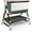 Green, variant on suihuooo 4 in 1 Baby Bassinet Bedside Sleeper, Height Adjustable, Easy Folding,White