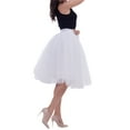 thumbnail image 4 of Womens Princess Ballet 7 Layers Tulle Tutu Skirt Wedding Party Evening Cocktail Mini Summer Dress, 4 of 6