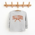 thumbnail image 2 of Varsity Fall Vibes Coquette - Youth Long Sleeve Graphic T-Shirt and Toddler Long Sleeve Graphic Tee, 2 of 16