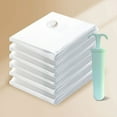 thumbnail image 1 of 6 Pcs Grands Sacs de Rangement sous Vide avec 1 Pc Pompe Manuelle, Sacs de Scellage Gain de Place, 1 of 4