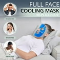 thumbnail image 4 of Myhalos Ice Face Mask - Frozen Face Mask Helps in Pain Relief, Headache - Cooling Gel Pack Helps with Swelling, Puffiness & Stress Relief Cold Gel Pack, 4 of 6