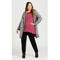 thumbnail image 5 of Avenue Women's Plus Size Caged 3/4 Sleeve Tunic Top, 5 of 6