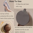 thumbnail image 5 of Walnut Paper Towel Holder: Heavy-Duty Suction-Cup Organizer for Kitchen & Bathroom, Retro Wood-Grain Tissue Rack on Tile/Glass—Tool-Free, Removable & Reusable Harlik, 5 of 6