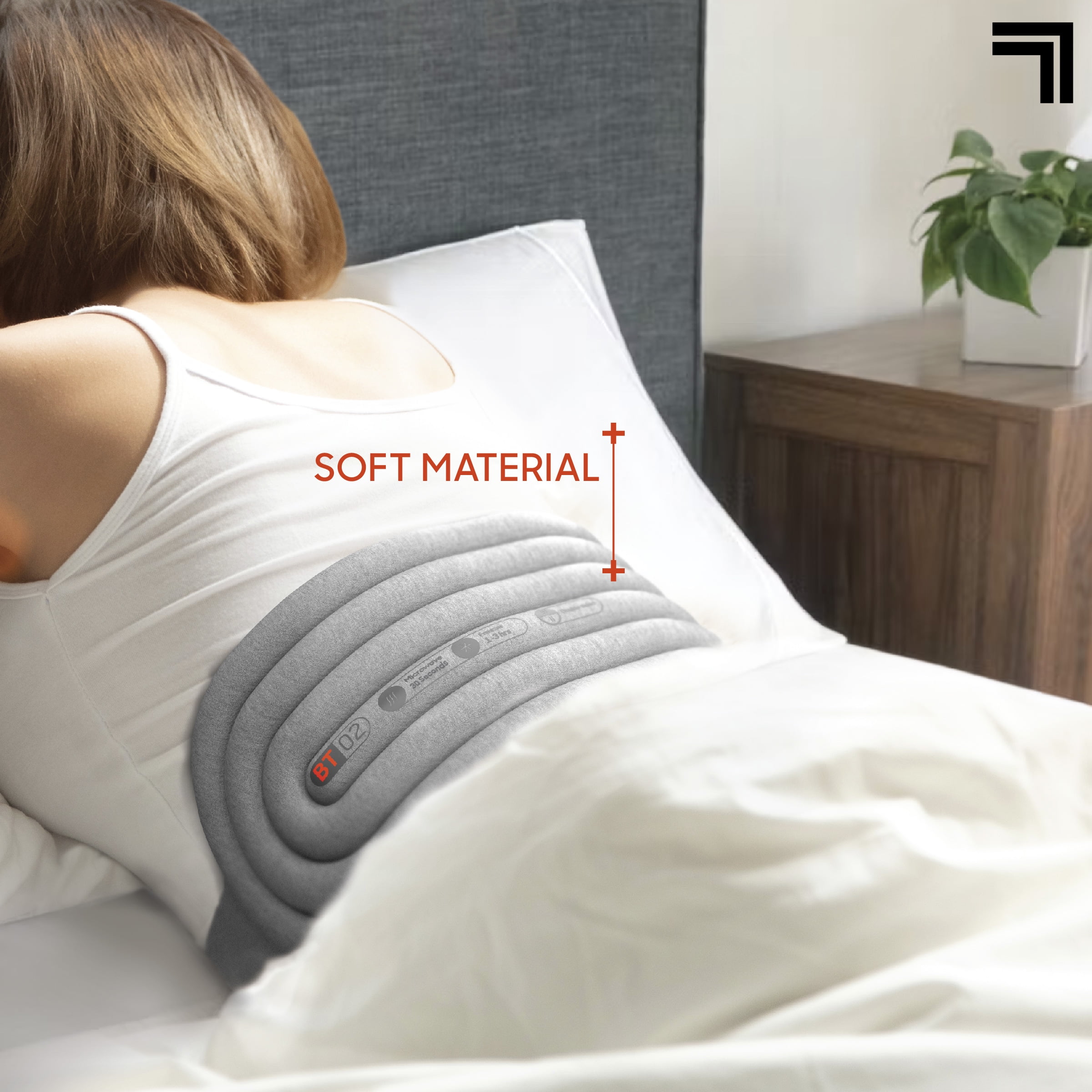 Sharper Image® Hot + Cold Back Wrap, Dual Intensity Soft Fabric, 53" Length