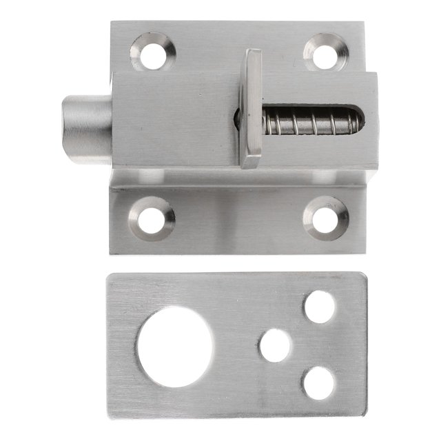 Minkissy Lot de 1 Verrous de Sécurité en Acier Inoxydable pour la Sécurité Domestique Structure Simple 1.7x1.8x1.2in
