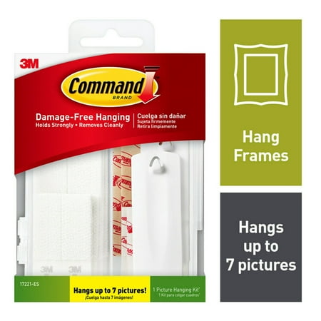 Command Picture Hanging Variety Kit, 24 pieces, Hangs up to 7 pictures