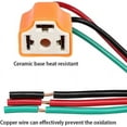 thumbnail image 3 of H4 HB2 9003 Kit de Connecteurs, 4 Pcs, Base en Céramique de Qualité Industrielle Assurant une Résistance à la Chaleur Ultra-Haute, Compatible avec Phares Led 4"X6", 7"X6", 5"X7" Installation Facile & Prise, 3 of 5