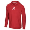 thumbnail image 2 of Men's Colosseum Crimson Alabama Crimson Tide Back in Business Long Sleeve Raglan Hooded T-Shirt, 2 of 3
