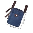 thumbnail image 3 of LOLIPPYY Men's Canvas Messenger Bag with Zipper Closure, Casual Shoulder Bag for Travel and Daily Use, Dark Color, 3 of 7