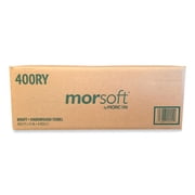 Morcon Paper 400RY 1-Ply 8 in. x 800 ft. Y-Notch Morsoft Controlled Towels - Kraft (6/Carton)