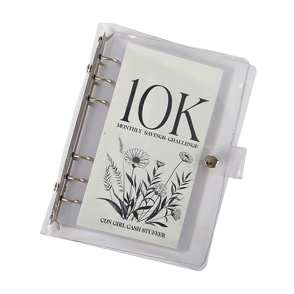 Envelope Challenge Album Planner Monthly Money Savings Book Small Money Recording Notebook PVC Album Sleeve Case
