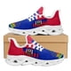 thumbnail image 1 of Zapatos para caminar con amortiguación y resistentes al desgaste para mujer, zapatillas de deporte de malla con diseño de la bandera de Haití, plataforma antideslizante, tenis deportivos para hombre, 1 of 6
