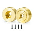 thumbnail image 4 of 1Pair Brass Rear Axle Knuckles Cup Balance Weights for Axial SCX24 Deadbolt C10 Gladiator Bronco Wrangler 1/24 RC Car Truck Parts, 4 of 6