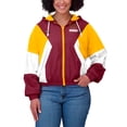 thumbnail image 4 of Women's WEAR by Erin Andrews  Burgundy Washington Commanders Color Block Full-Zip Windbreaker Jacket, 4 of 5