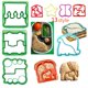 thumbnail image 1 of Cortadores de sándwich Yirtree para niños, cortadores de galletas de verduras, cortadores con forma de fruta, sellos cortadores de comida bento de animales de dibujos animados, cortadores de pan, 1 of 8