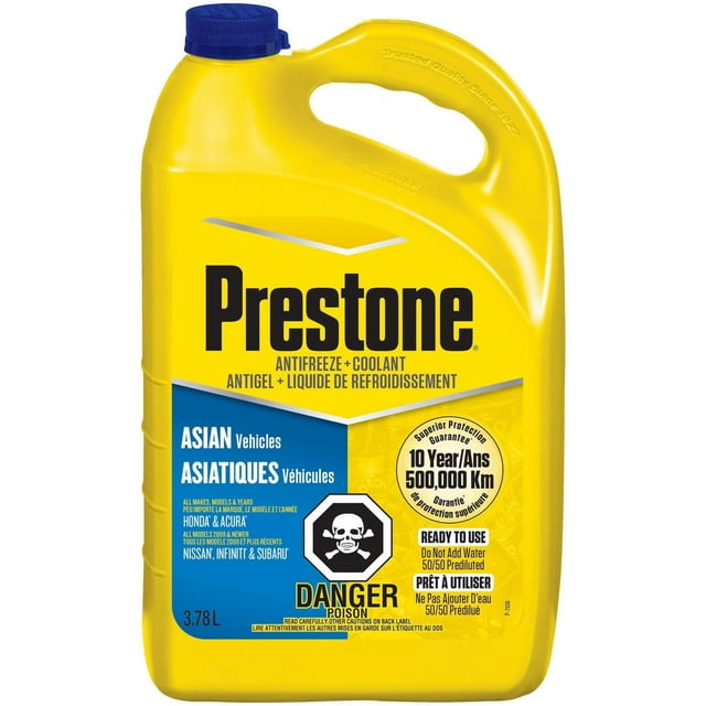 Prestone Max Antigel + Liquide de Refroidissement Pret a L'emploi Bleu 3.78L