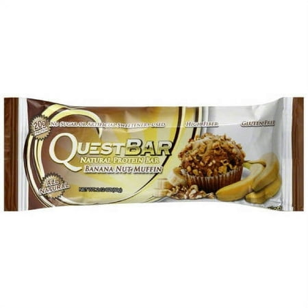 Quest Bar Natural Protein Bar, Banana Nut Muffin, 2.12 OZ (Pack of 12)