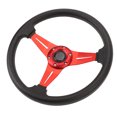 thumbnail image 1 of Racing Steering Wheel, Car Steering Wheel Racing Style 14in Universal Steering Wheel with Horn Button Fit for 6 Hole Steering Wheel Hub Adapter for Car, Easy Installation, 1 of 7