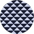 thumbnail image 1 of Ahgly Company Indoor Round Patterned Night Blue Area Rugs, 3' Round, 1 of 6