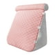 thumbnail image 1 of Almohada de cuña con funda extraíble, diseño triangular para sentarse cómodamente rosa, 1 of 9