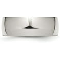 thumbnail image 4 of Avariah Diamonds Chisel Stainless Steel Polished 8.2mm Half Round Band - Ring Size 13.0, 4 of 8