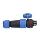 thumbnail image 4 of Conector de cable de aviación macho hembra enchufe de aviación de 2 pines 250 V tipo de tuerca trasera circular IP68 impermeable para equipos de comunicación para computadoras ANGGREK Otros, 4 of 8