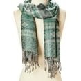 thumbnail image 4 of Oussum Viscose Geometric Fringe Trim Women Scarf, 4 of 7