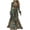 A-Green1194, variant on Wxolcjlv Women's Embroidered Maxi Dress Turn Down Collar Tiered Ruffle Hem Bohemian Long Gown