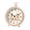C, variant on Vintage Floral Desk Clock Silent Non-Ticking Retro Table Clock with Portable Handle Decorative European Style for Bedroom Living Room Office Clear Large Numerals Easy Read