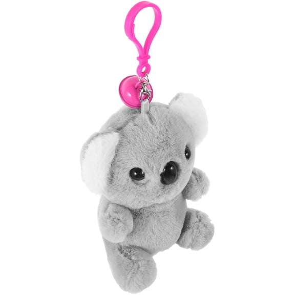 ELAYARD Grey Stuffed Koala Pendant Plush Keychain Charm for Backpack Bag Decoration Soft Hanging Ornament