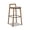 Dark Brown Walnut, variant on Sven 30" Modern Minimalist Low Back Wood Barstool Dark Brown Walnut Ash Wood