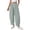 QN126_Green, variant on Womens Plaid Harem Pants Baggy Trendy Casual Elastic Waist Trousers Wide Leg Balloon Lounge Pants with Pockets Blue M