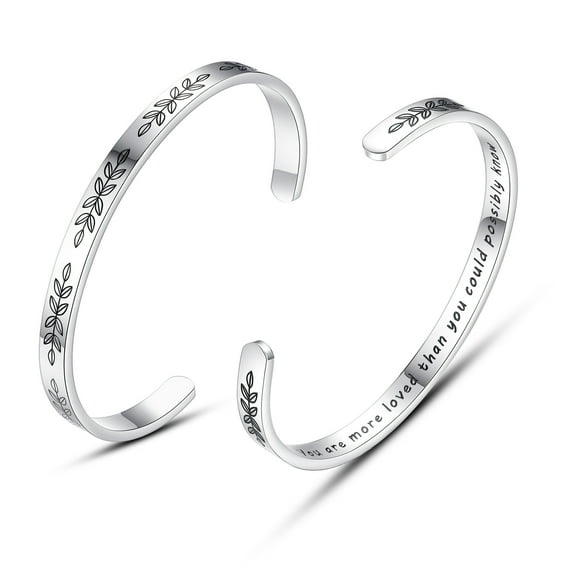 TONY & SANDY Daughter Gifts From Mom Dad You Are More Loved Than You Could Possibly Know Bracelet Birthday Gifts for Granddaughter Niece Teen Girls Mothers Day Valentines Gifts Jewelry for Women Her