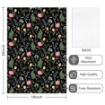 thumbnail image 2 of 2 Pcs Pioneer Flower Floral Print Pattern Kitchen Towels, Funny Microfiber Dish Towel Set, 18" X 26" Tea Towels, 2 of 6