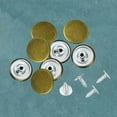 thumbnail image 2 of 40 Sets 17 Mm Jeans Metal Button Rapid Rivet Buttons Fasteners Combined Button Sewing Clothes Accessories (Bronze), 2 of 6