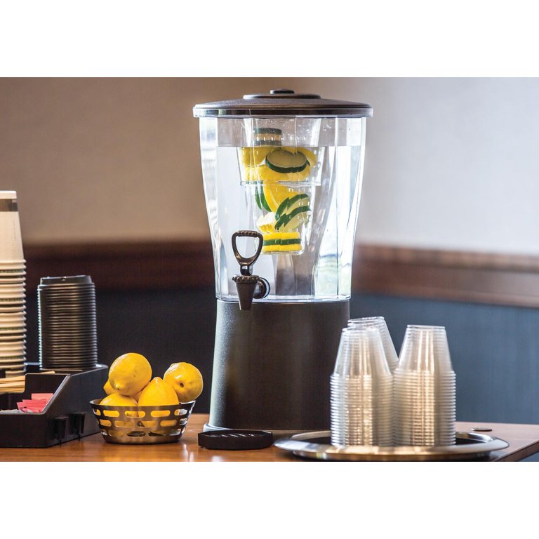 Service Ideas Round Plastic 384 Oz. Beverage Dispenser