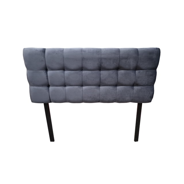 Cabecera El Bazar Store Linq Gris Oxford Individual Terciopelo Moderna abotonada