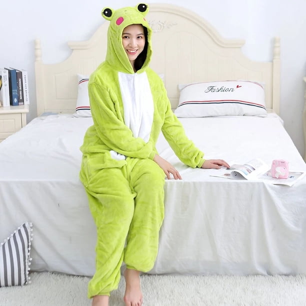 Pijamas de Navidad de franela para mujer, monos de Anime para adultos, monos de animal, ropa de casa grua para hombre, ropa de dormir cálida para invierno, monos de lana - AliExprs 200574005